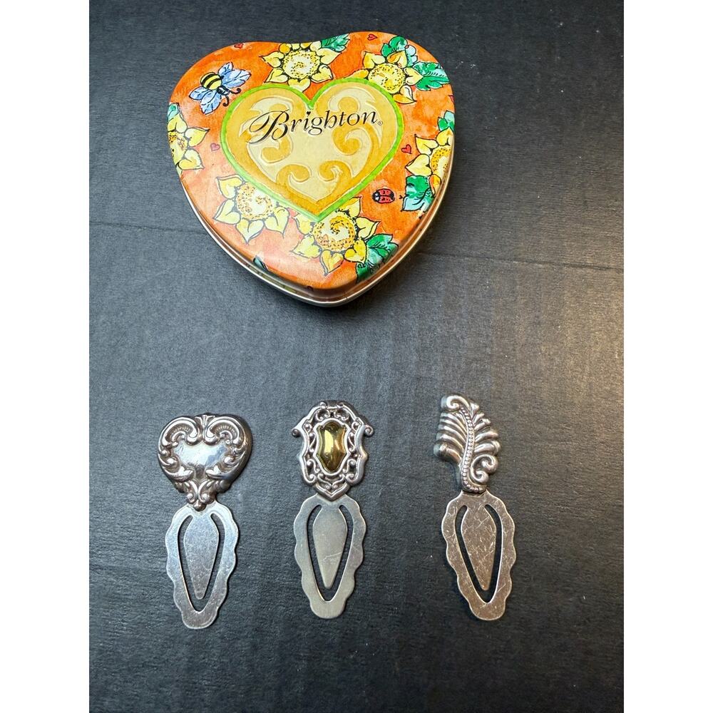 Brighton Bookmarks Set in Tin Includes 3 Bookmarks - Picture 2 of 4